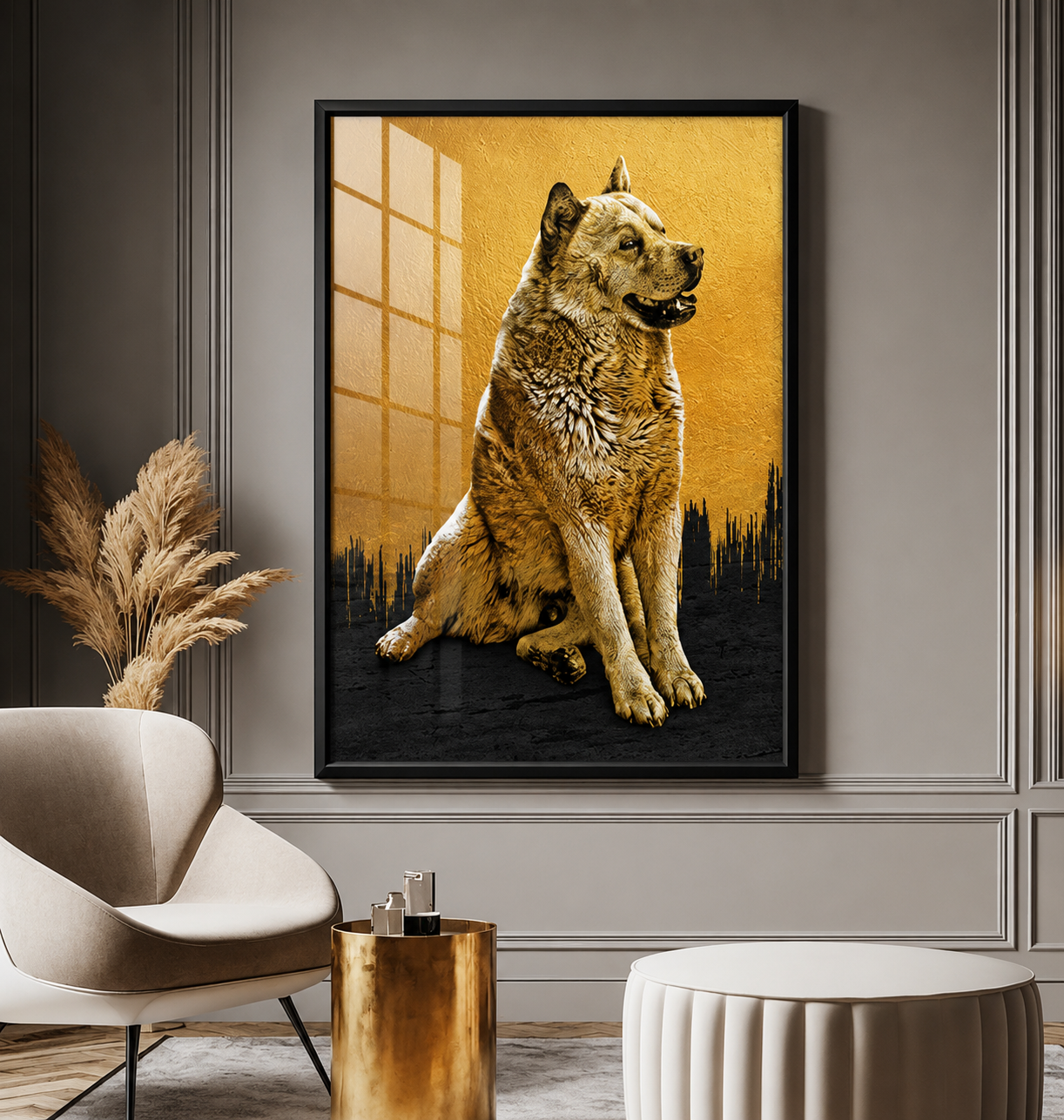 Golden Dog (Sitting)