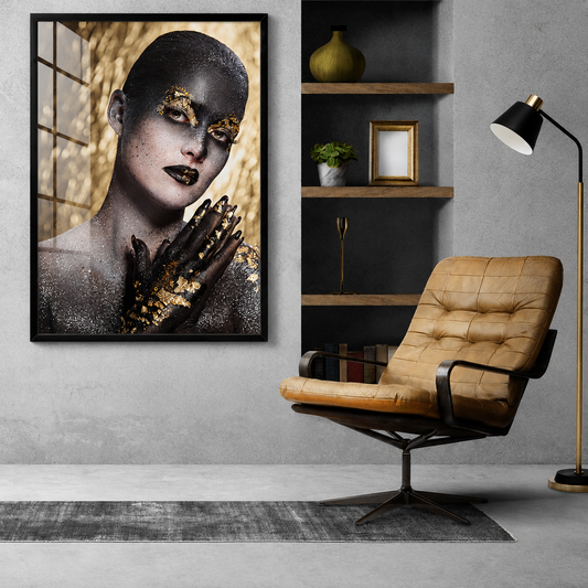 Gilded Essence Modern Art Beauty