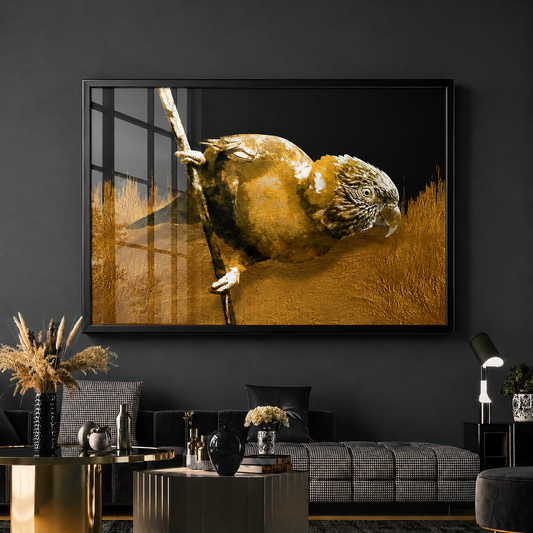 Golden Parrot Perch