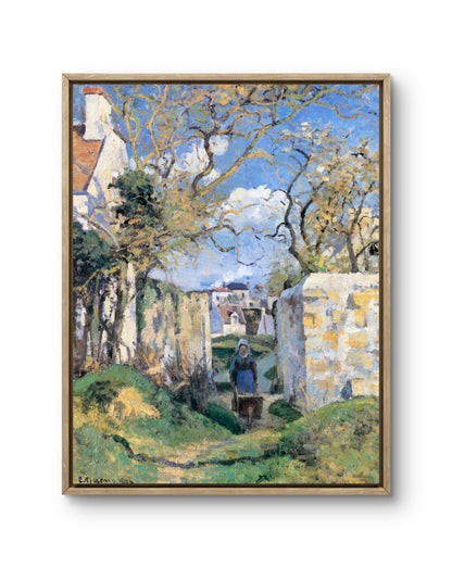 Peasant Pushing a Wheelbarrow, Maison Rondest, Pontoise