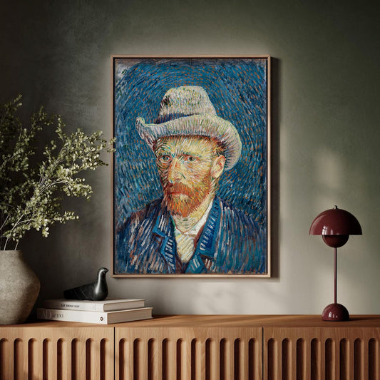 Self-Portrait with Grey Felt Hat