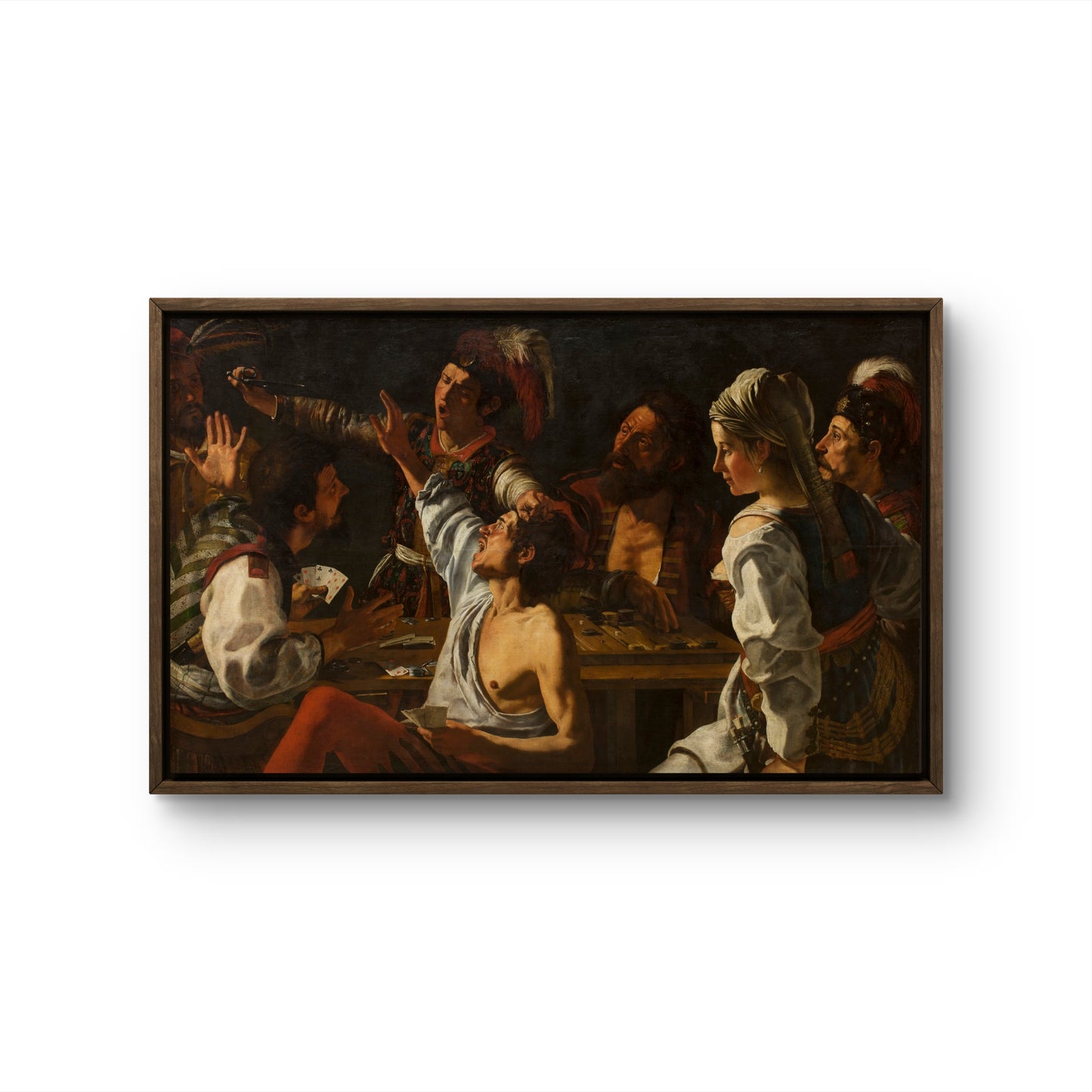 Card and Backgammon Players: Fight over Cards