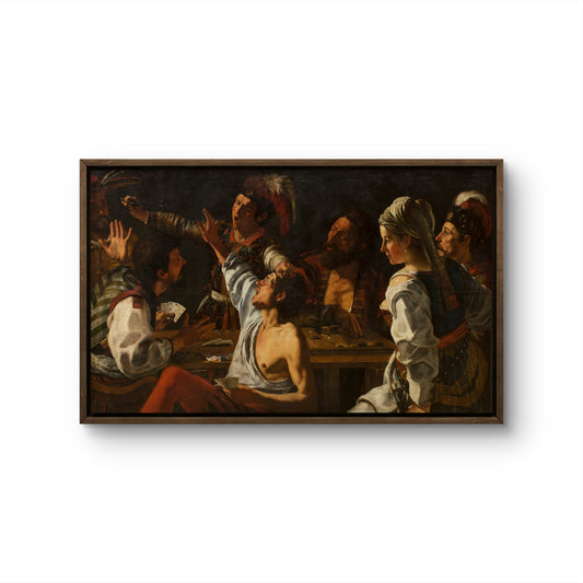 Card and Backgammon Players: Fight over Cards