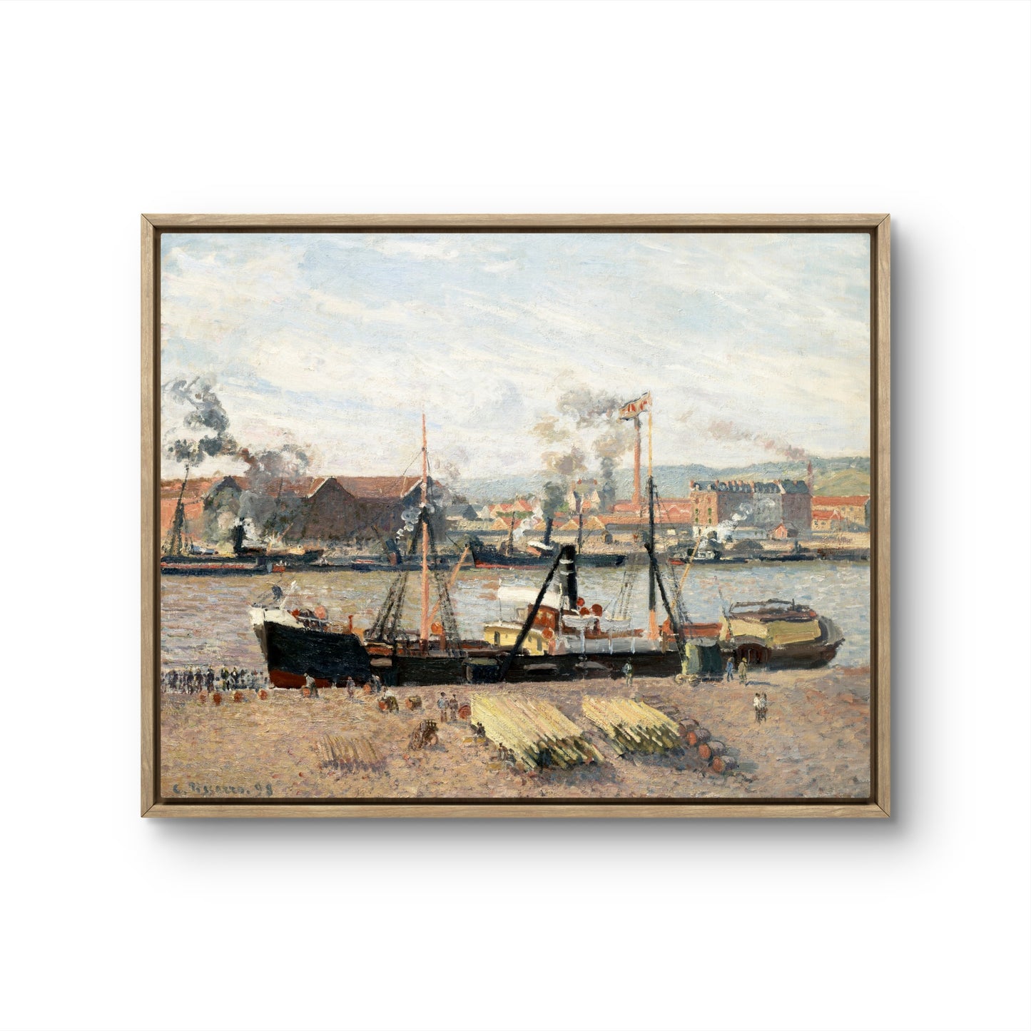 Port of Rouen, Unloading Wood