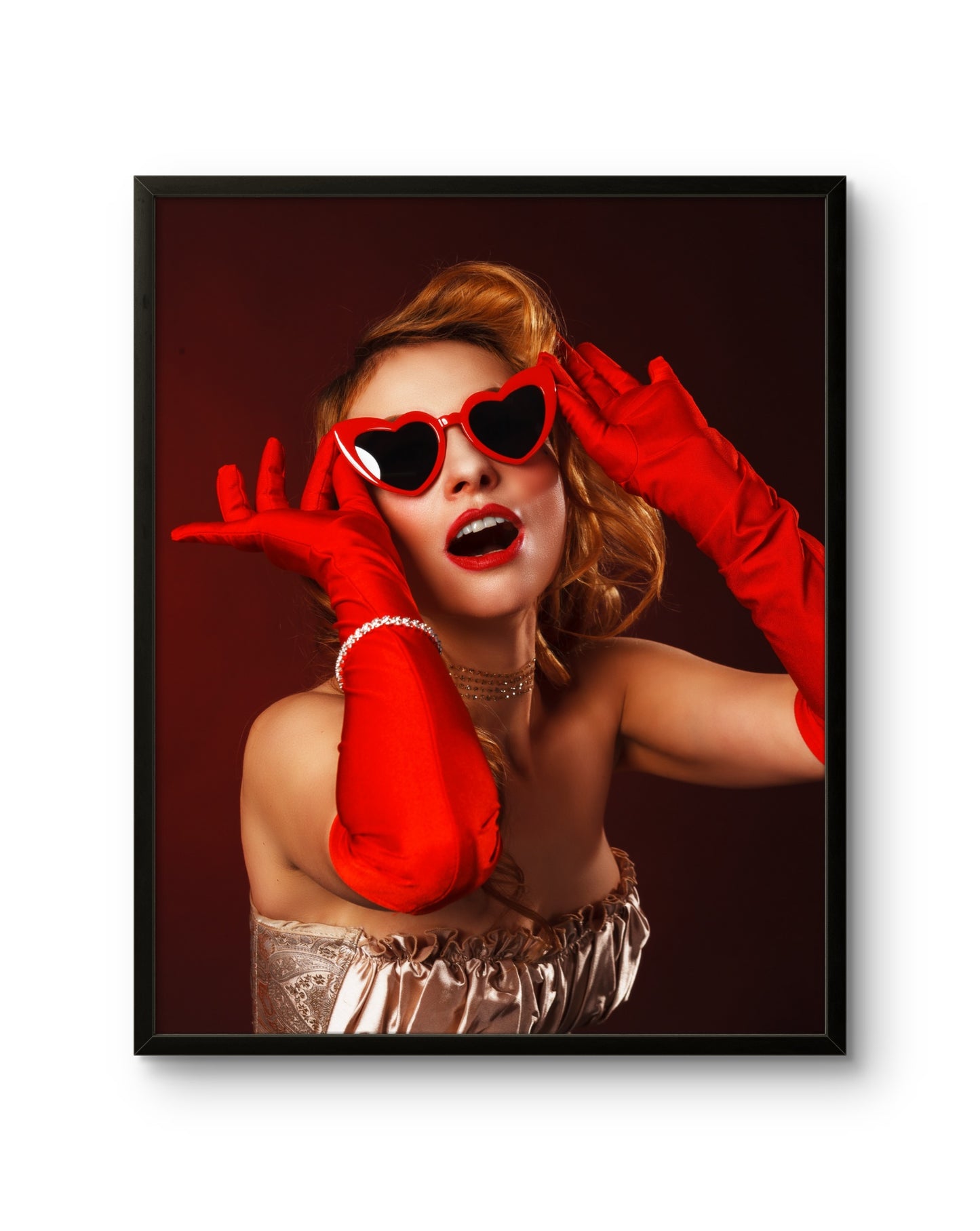 Red Heart Glasses