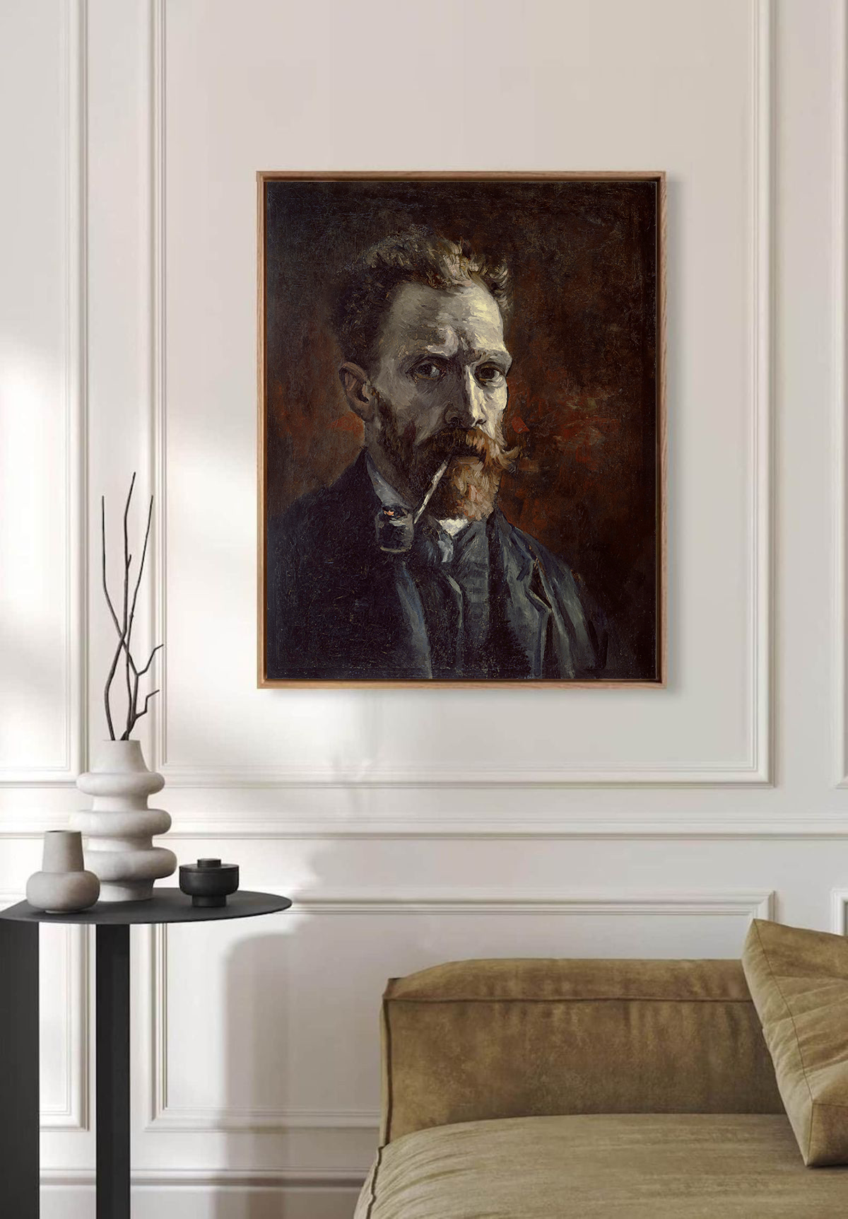 Self-Portrait with Pipe