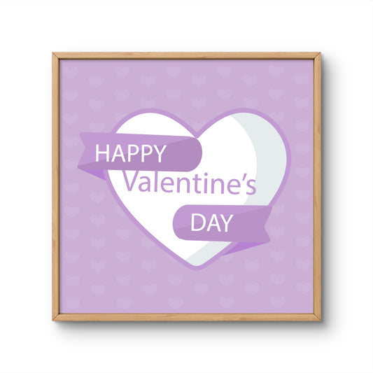 Happy Valentine's Day Purple Heart