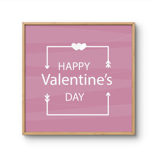 Happy Valentine's Day Framed Message
