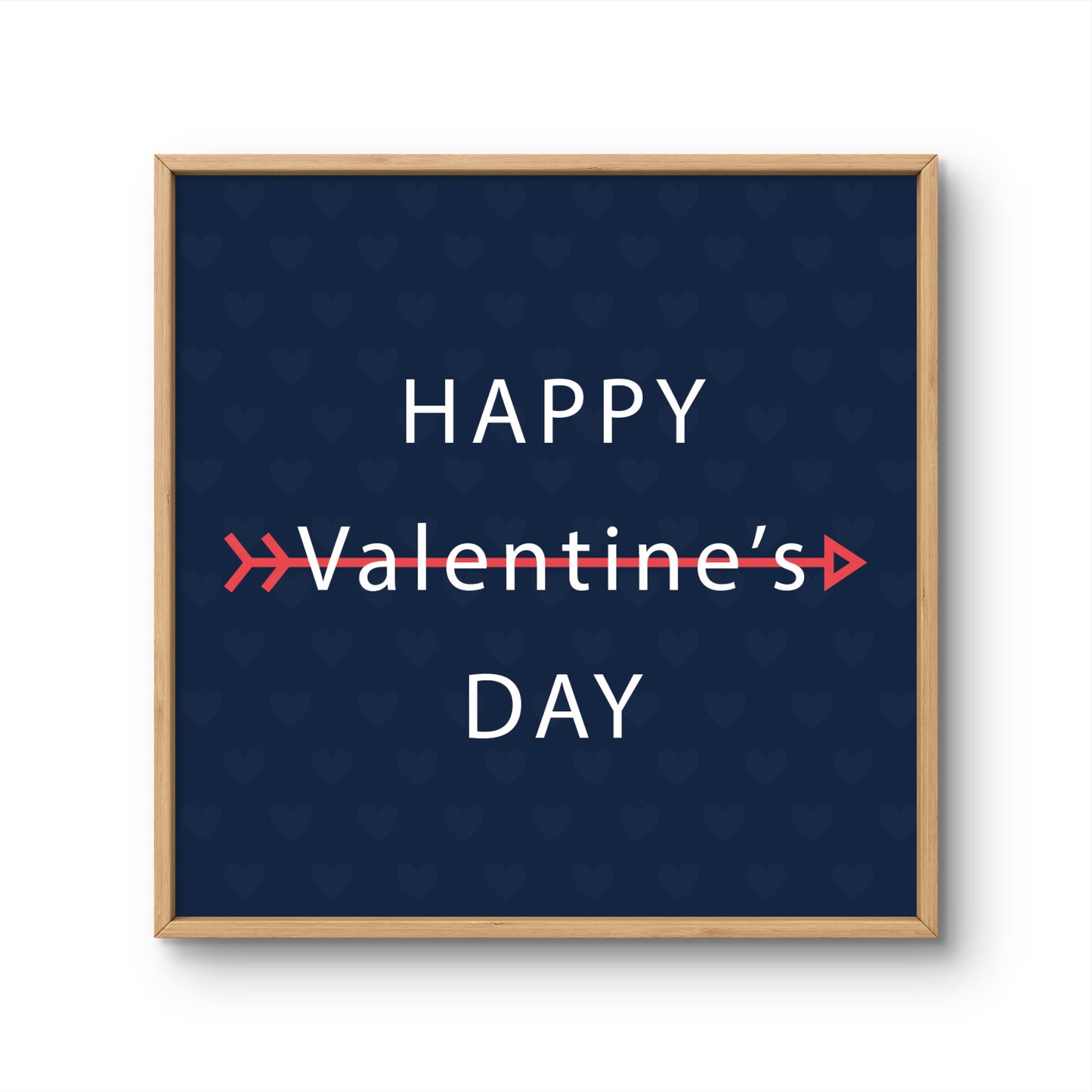 Happy Valentine's Day Minimal Arrow Design