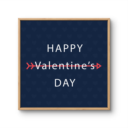 Happy Valentine's Day Minimal Arrow Design