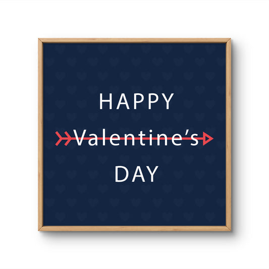 Happy Valentine's Day Minimal Arrow Design